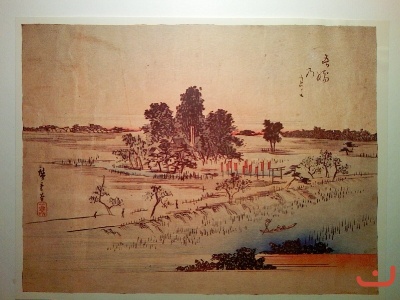 Андо Хирошиге 1797-1858г.Озеро Бива