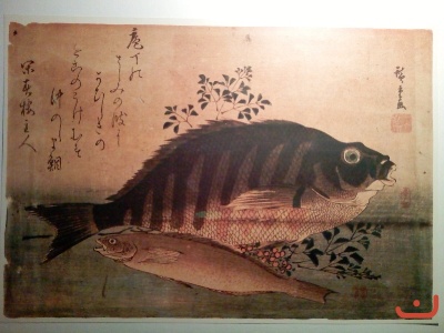 Андо Хирошиге 1797-1858г.Карась и семга
