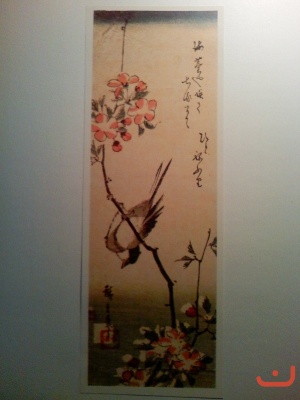 Андо Хирошиге 1797-1858г.Цветок вишни и воробей.